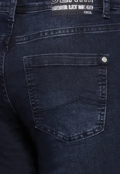 Jeans im Slim Fit blue black used wash