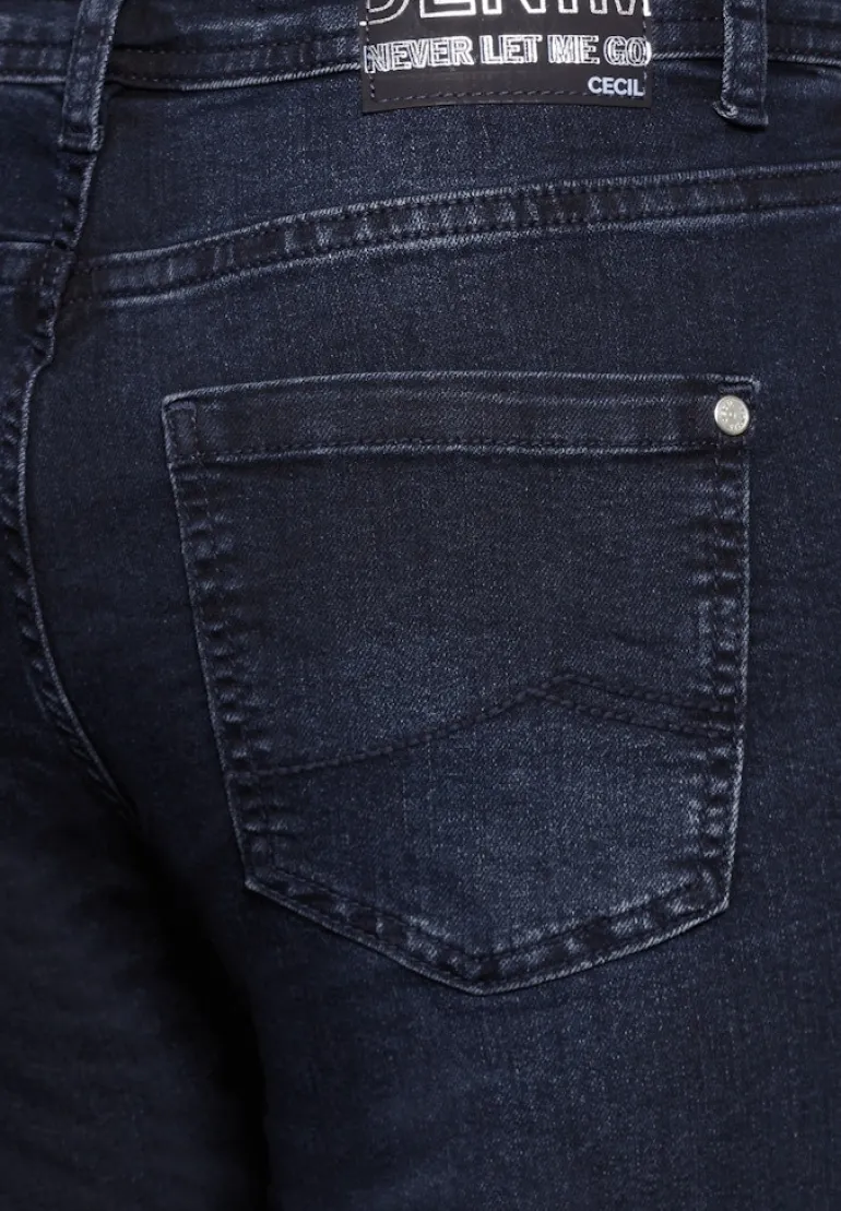 Jeans im Slim Fit blue black used wash