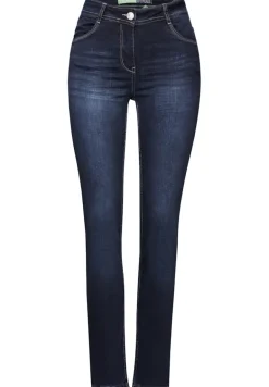 Jeans im Slim Fit mid blue used wash