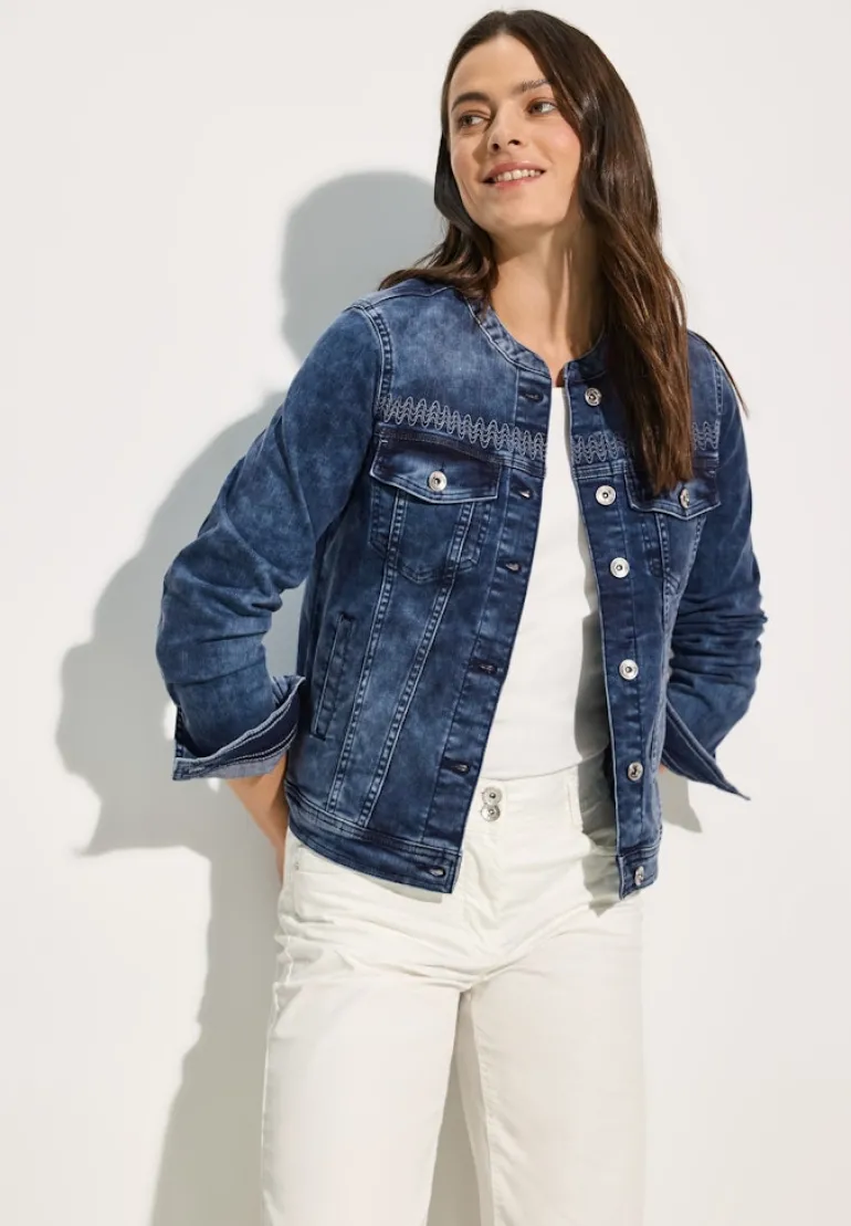 Jeansjacke mid blue wash