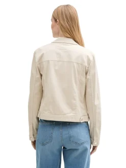 Jeansjacke mit Eingriffstaschen sand stone beige