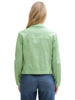 Jeansjacke mit Eingriffstaschen true green