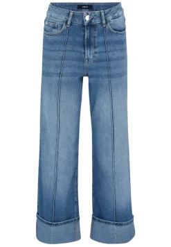 Jeans weites Bein mit Umschlag 28 Inch blue used denim