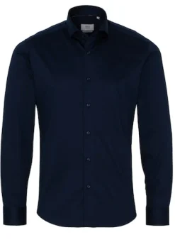 Jersey Shirt Jersey Langarm blau2