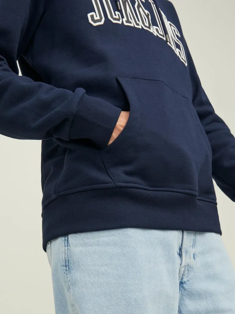 JJCEMB SWEAT HOOD navy blazer