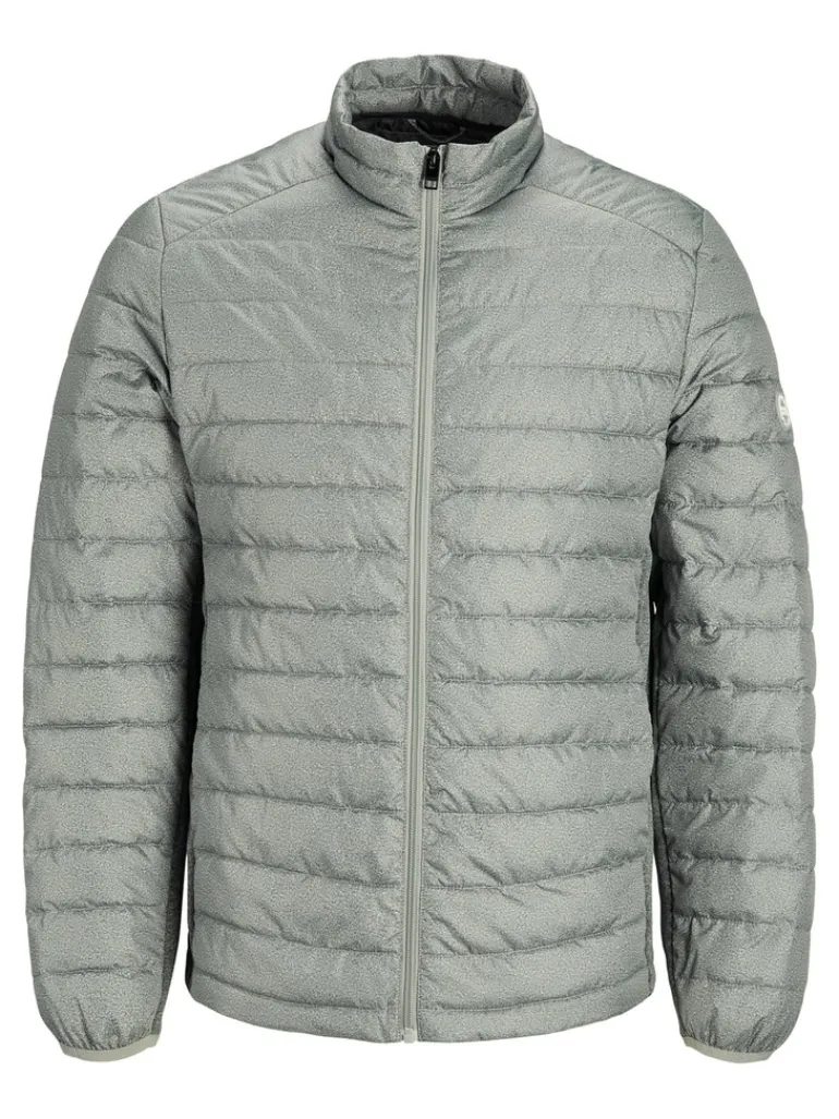 JJEACE SPRING PUFFER COLLAR SN light grey melange