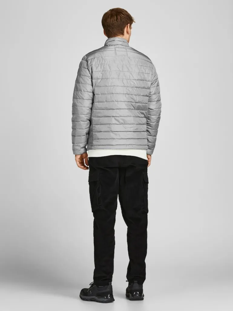 JJEACE SPRING PUFFER COLLAR SN light grey melange