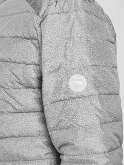 JJEACE SPRING PUFFER COLLAR SN light grey melange