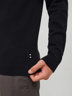 JJEBASIC KNIT V-NECK NOOS black