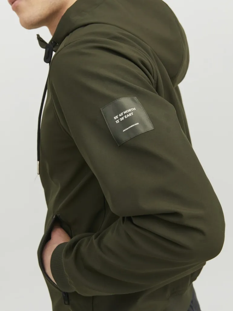 JJEBASIC SOFTSHELL HOOD NOOS rosin