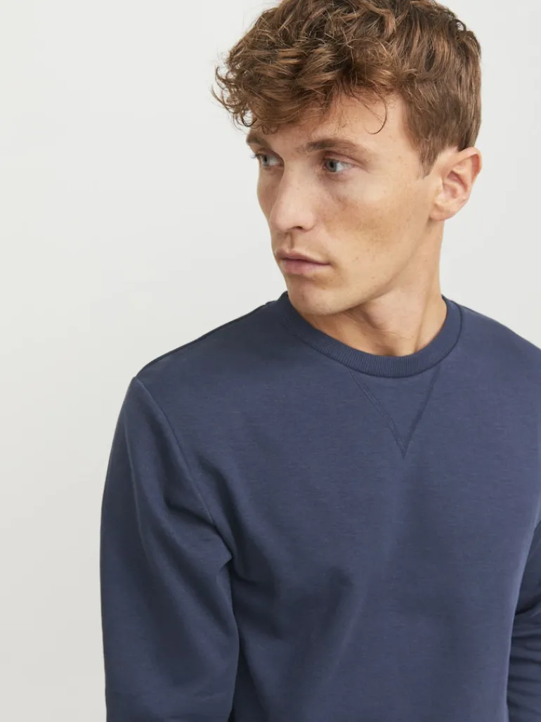 JJEBASIC SWEAT CREW NECK NOOS navy blazer