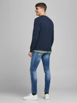 JJEBASIC SWEAT CREW NECK NOOS navy blazer
