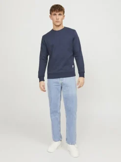 JJEBASIC SWEAT CREW NECK NOOS navy blazer