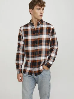JJECLASSIC AUTUMN CHECK SHIRT LS SN hawaiian sunset