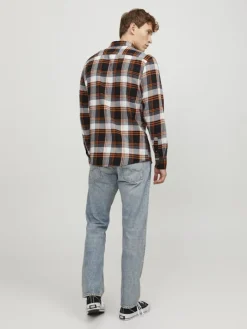 JJECLASSIC AUTUMN CHECK SHIRT LS SN hawaiian sunset