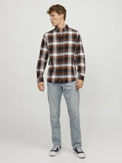 JJECLASSIC AUTUMN CHECK SHIRT LS SN hawaiian sunset