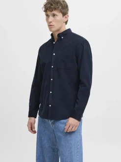 JJECLASSIC CORD SHIRT L/S SN sky captain