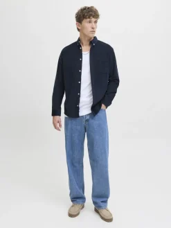 JJECLASSIC CORD SHIRT L/S SN sky captain