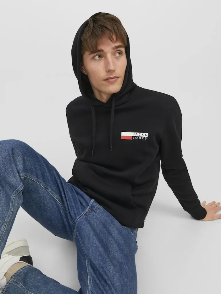 JJECORP LOGO SWEAT HOOD PLAY NOOS black1