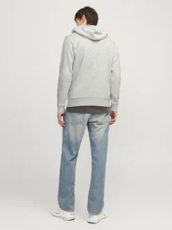 JJECORP LOGO SWEAT HOOD PLAY NOOS white melange