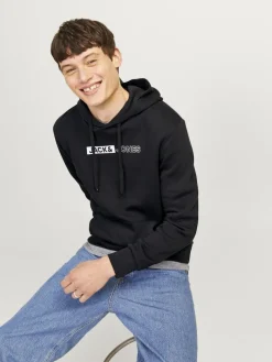 JJECORP LOGO SWEAT HOOD PLAY NOOS black2