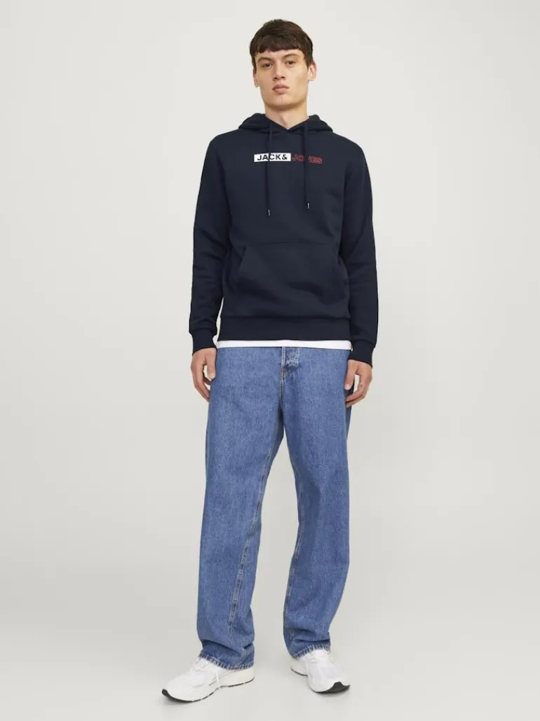 JJECORP LOGO SWEAT HOOD PLAY NOOS navy blazer2