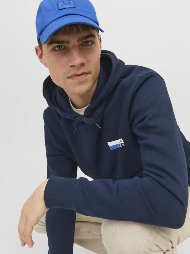 JJECORP LOGO SWEAT HOOD PLAY NOOS navy blazer1