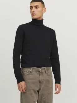 JJEEMIL KNIT ROLL NECK NOOS black