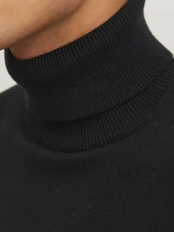 JJEEMIL KNIT ROLL NECK NOOS black