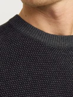 JJEGLOBE KNIT CREW NECK NOOS dark grey melange