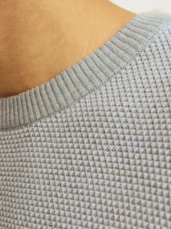 JJEGLOBE KNIT CREW NECK NOOS light grey melange