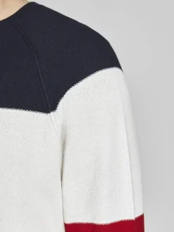 JJEGUSTAV KNIT CREW NECK NOOS true red