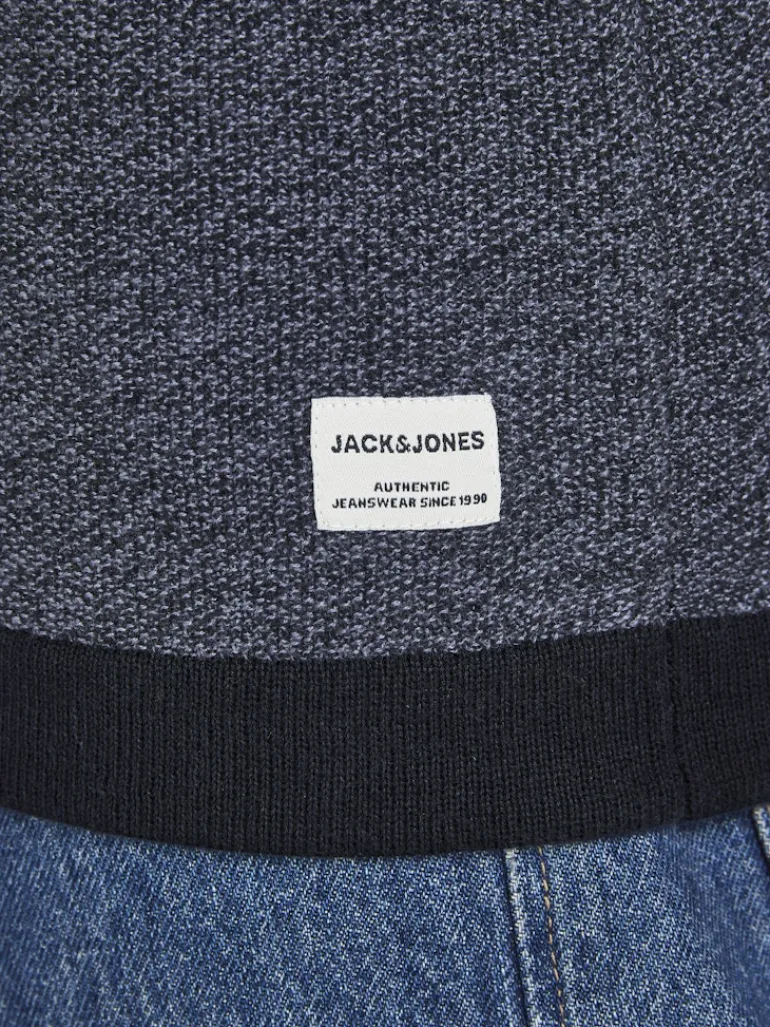 JJEGUSTAV KNIT CREW NECK NOOS true red