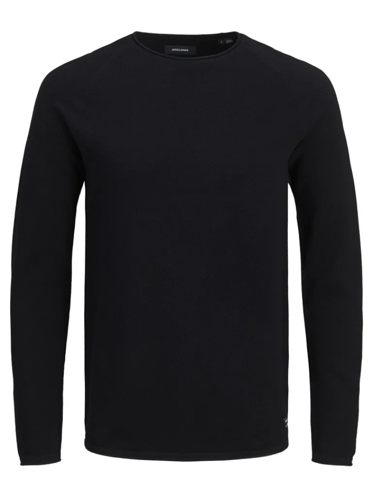 JJEHILL KNIT CREW NECK NOOS black