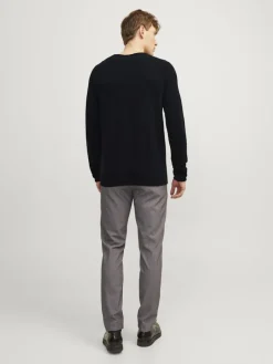 JJEHILL KNIT CREW NECK NOOS black