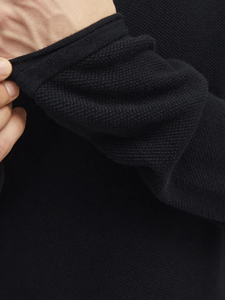 JJEHILL KNIT CREW NECK NOOS black