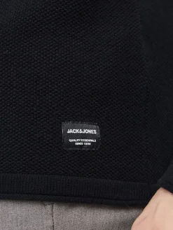 JJEHILL KNIT CREW NECK NOOS black