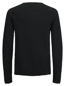 JJEHILL KNIT CREW NECK NOOS black