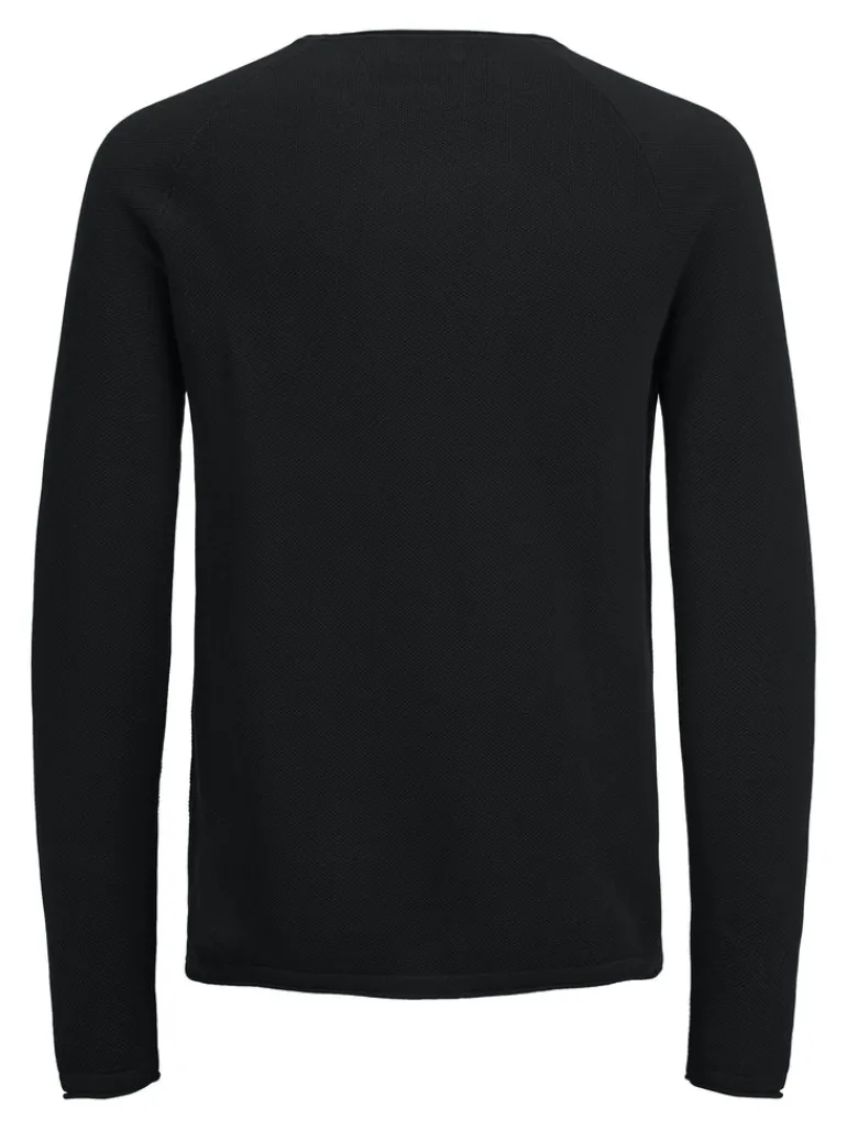 JJEHILL KNIT CREW NECK NOOS black