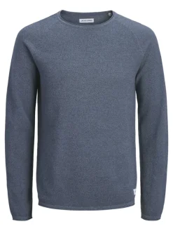 JJEHILL KNIT CREW NECK NOOS blue mirage