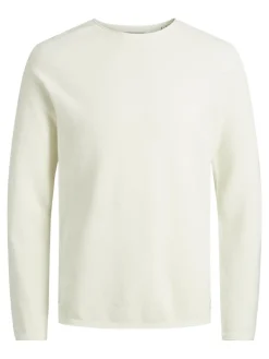 JJEHILL KNIT CREW NECK NOOS cloud dancer