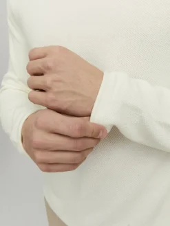 JJEHILL KNIT CREW NECK NOOS cloud dancer