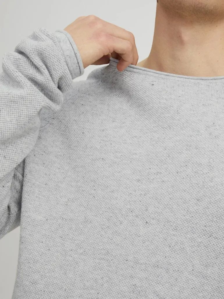 JJEHILL KNIT CREW NECK NOOS hellgrau1
