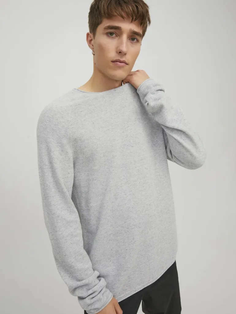 JJEHILL KNIT CREW NECK NOOS hellgrau1