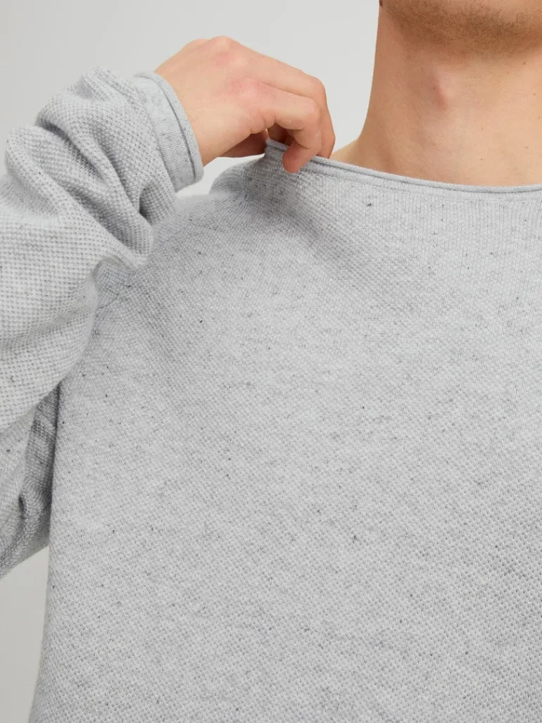 JJEHILL KNIT CREW NECK NOOS hellgrau1
