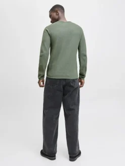JJEHILL KNIT CREW NECK NOOS laurel wreath
