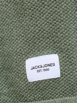 JJEHILL KNIT CREW NECK NOOS laurel wreath