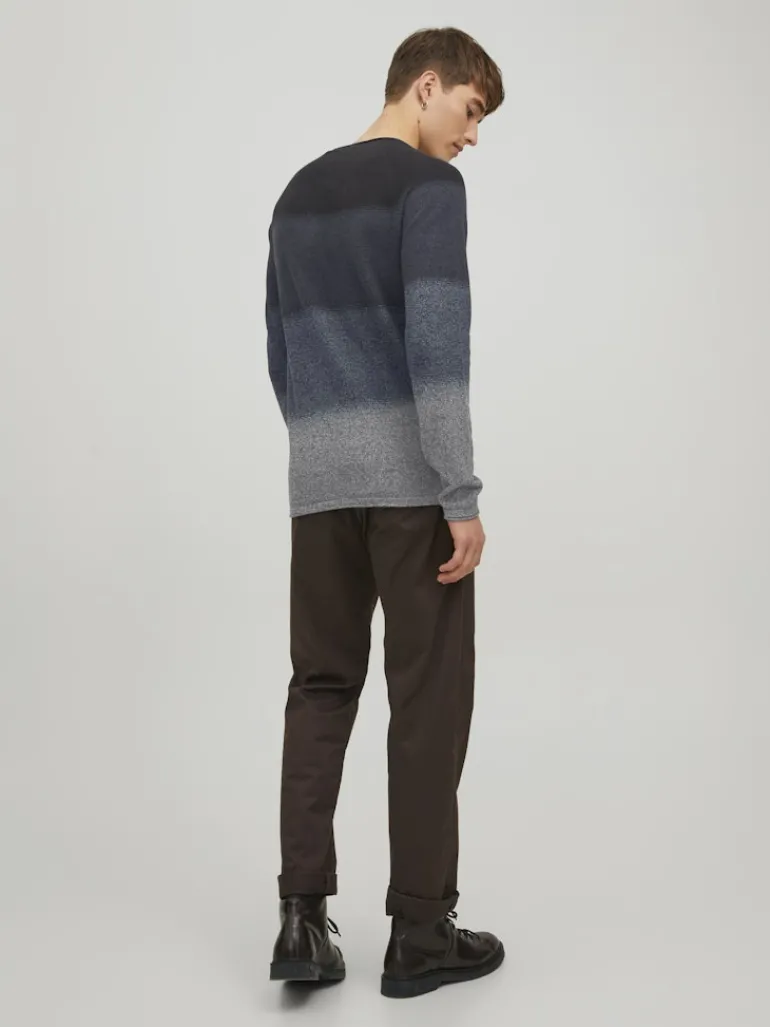 JJEHILL KNIT CREW NECK NOOS navy blazer1