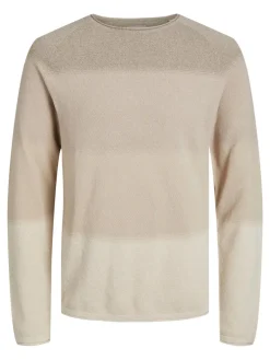 JJEHILL KNIT CREW NECK NOOS oatmeal