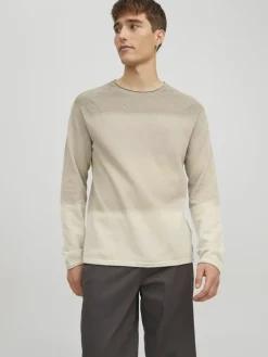 JJEHILL KNIT CREW NECK NOOS oatmeal